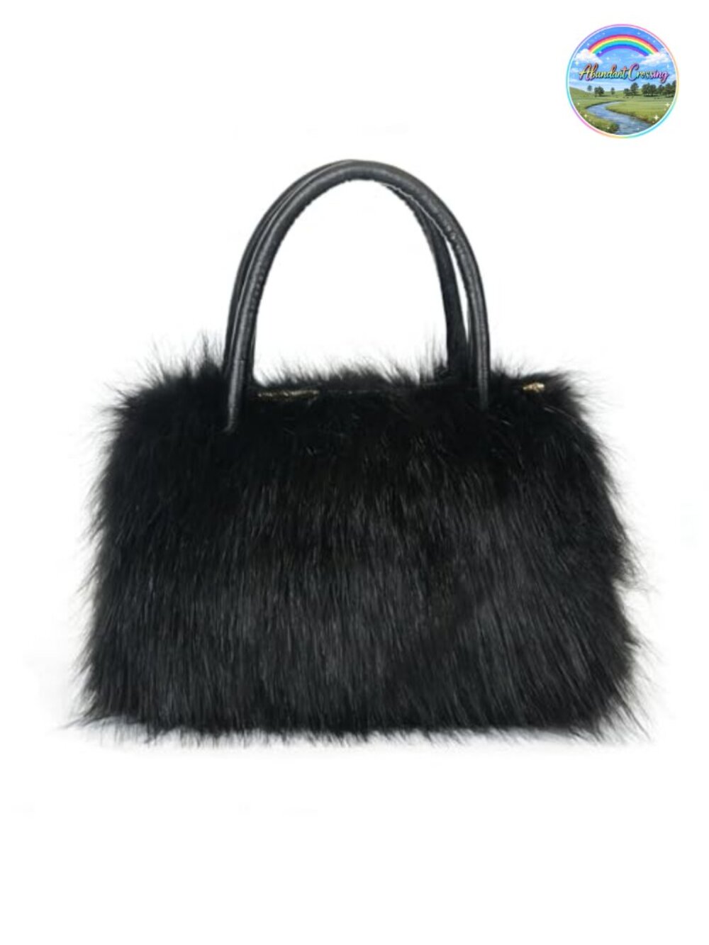 Faux Fur Shoulder Tote Bag Fluffy Satchel Handbag